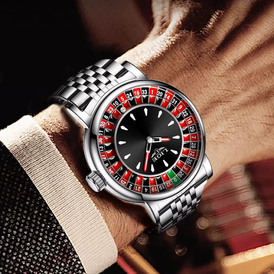 Fashion Men Watch Rotating  Roulette