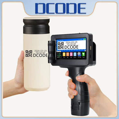 1755PLUS 12.7Mm Portable Printers Handheld Inkjet Printer Text QR Barcode Batch Number Logo Image Date Printing Machine
