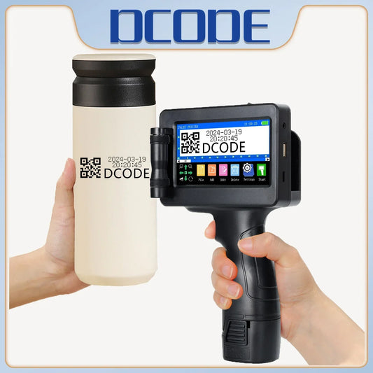1755PLUS 12.7Mm Portable Printers Handheld Inkjet Printer Text QR Barcode Batch Number Logo Image Date Printing Machine