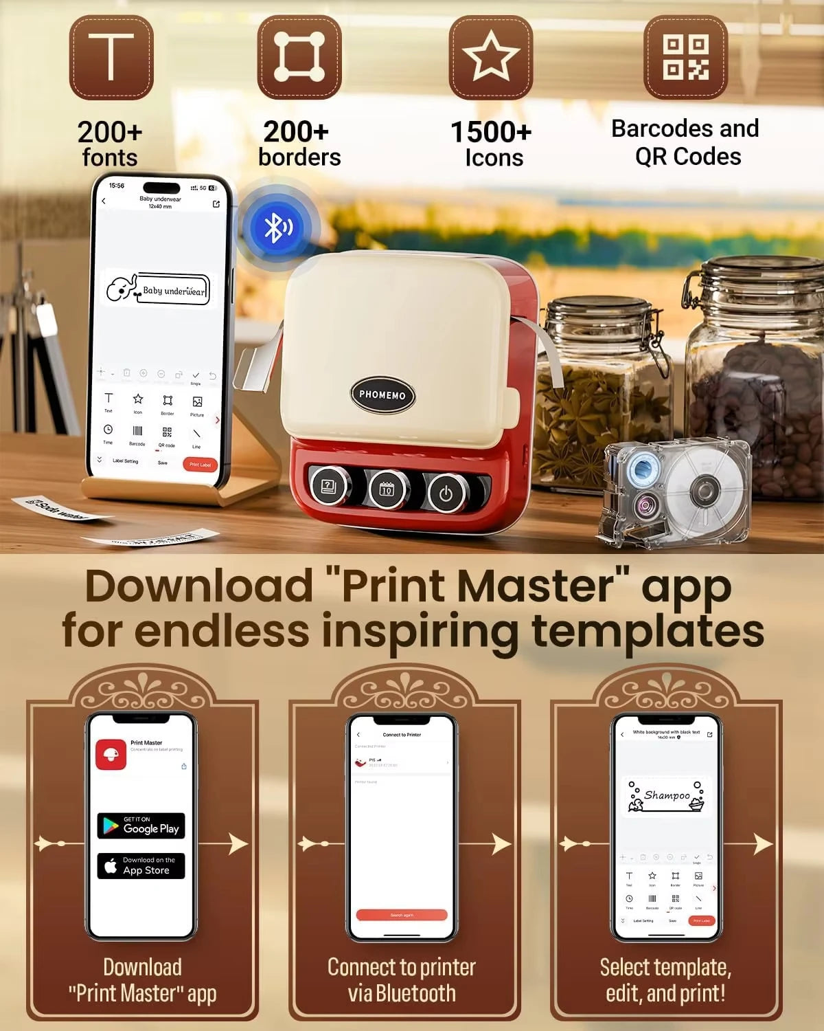 Phomemo P15 Label Printer 