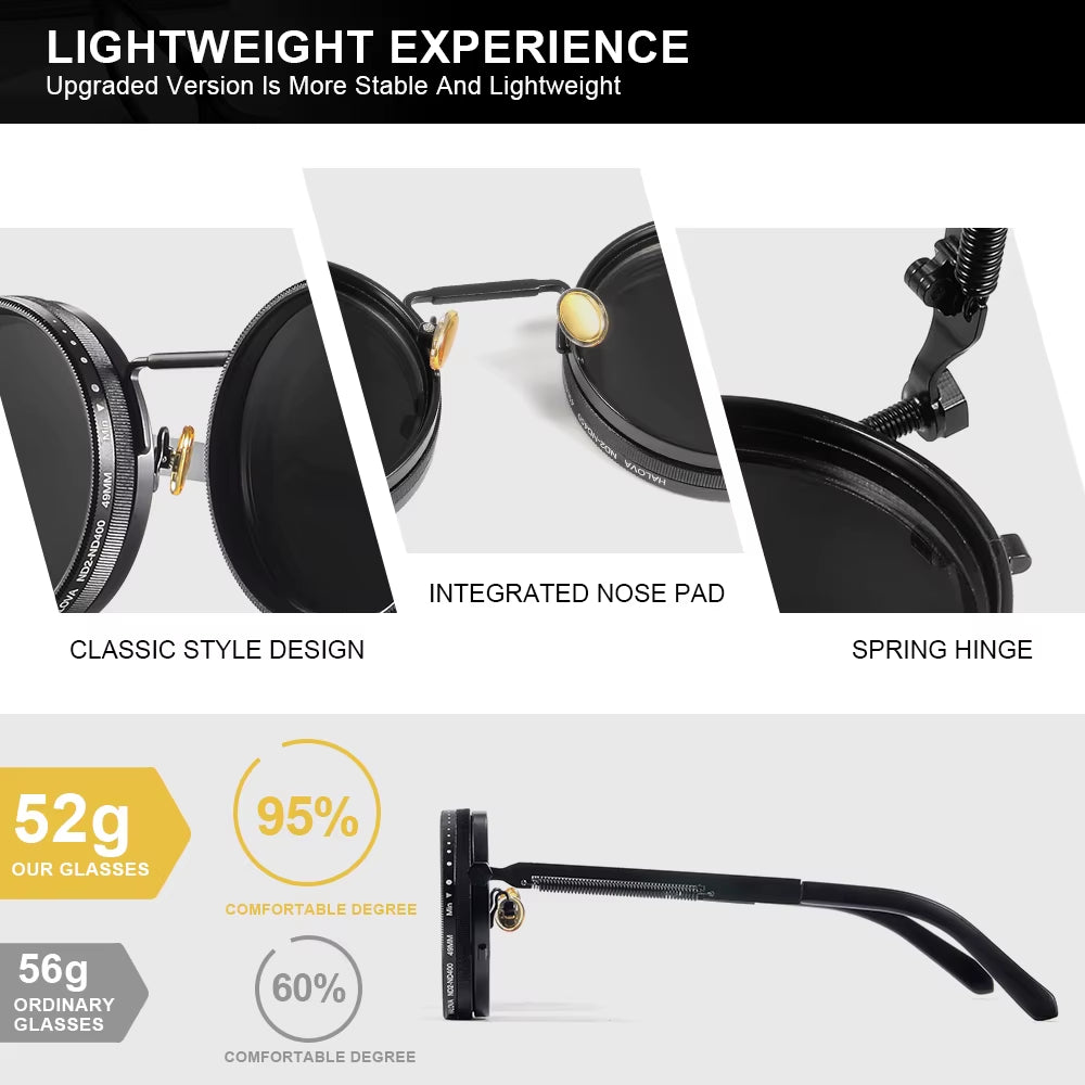  Adjustable Round Sunglasses