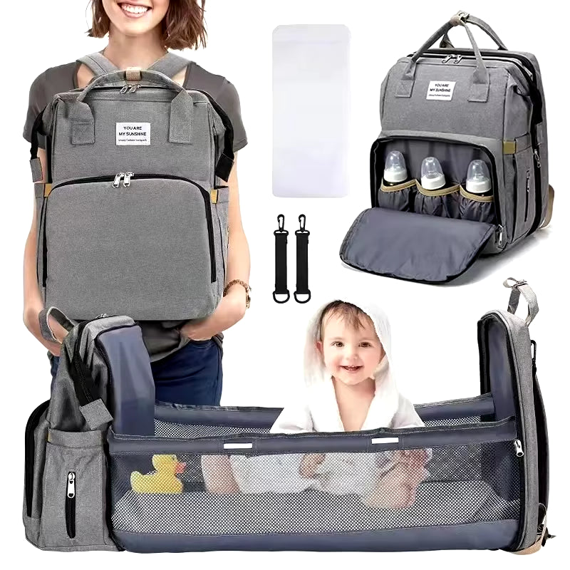 Foldable Bed Diaper Bag 