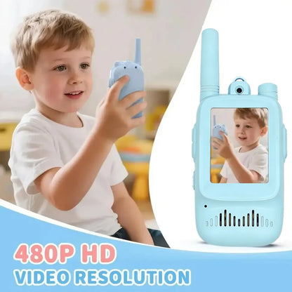 2Pcs Kids Video Walkie Talkie Rechargeable