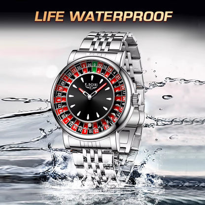 Fashion Men Watch Rotating  Roulette