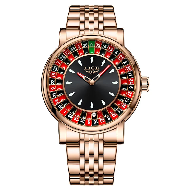 Fashion Men Watch Rotating  Roulette