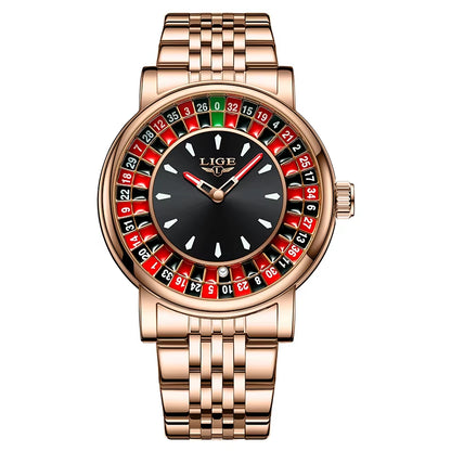 Fashion Men Watch Rotating  Roulette