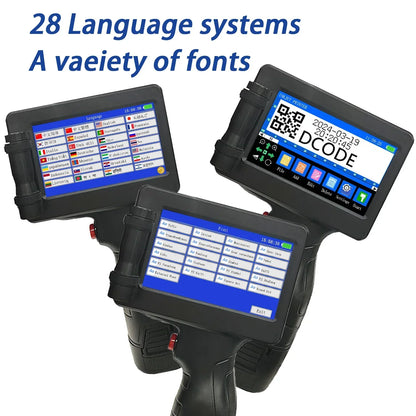 1755PLUS 12.7Mm Portable Printers Handheld Inkjet Printer Text QR Barcode Batch Number Logo Image Date Printing Machine