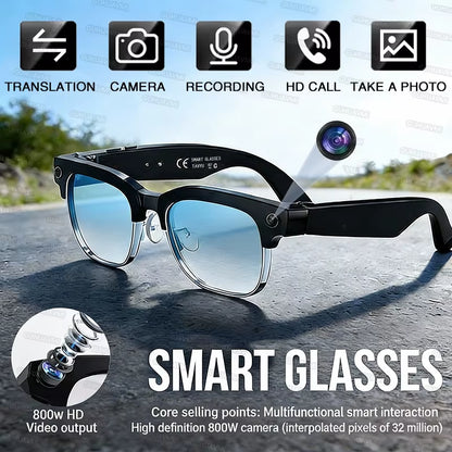 800W Camera Smart Glasses 