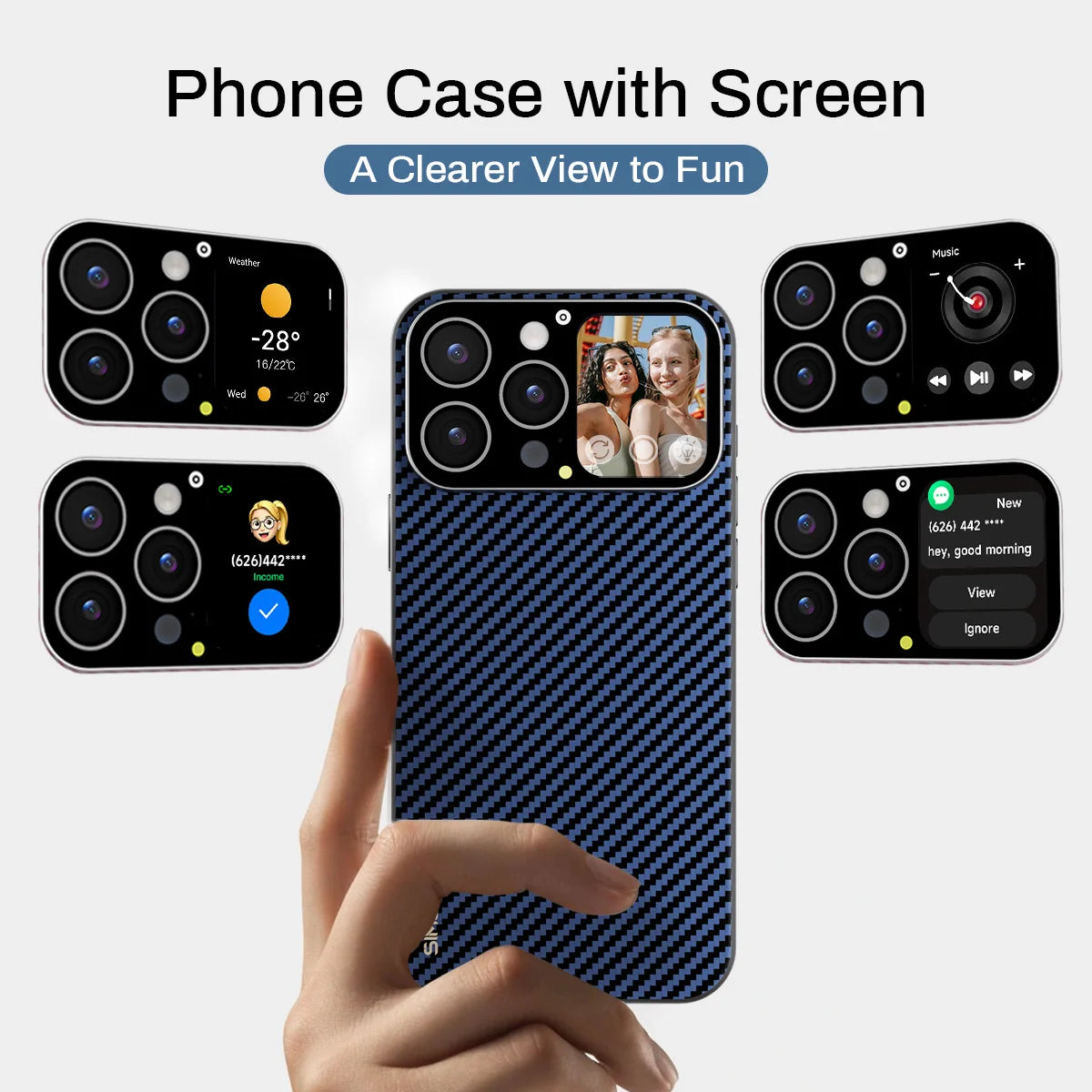 SIMSONLAB Smart Phone Case for Iphone16 15 14 13Pro