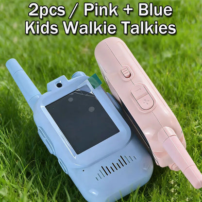 2Pcs Kids Video Walkie Talkie Rechargeable