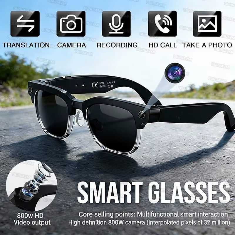  Camera Smart Glasses 