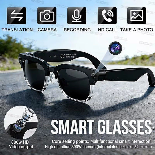 800W Camera Smart Glasses 
