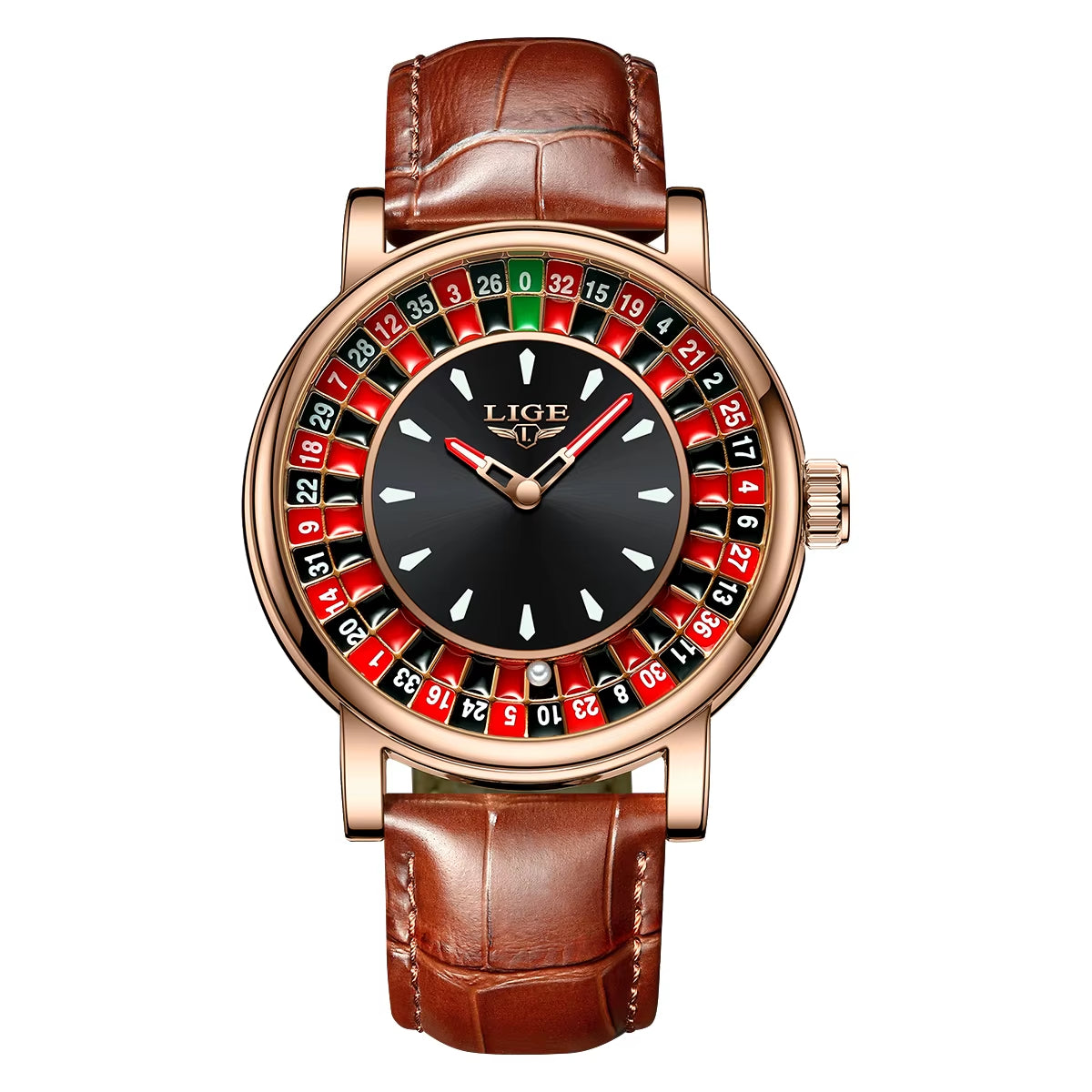 Fashion Men Watch Rotating  Roulette