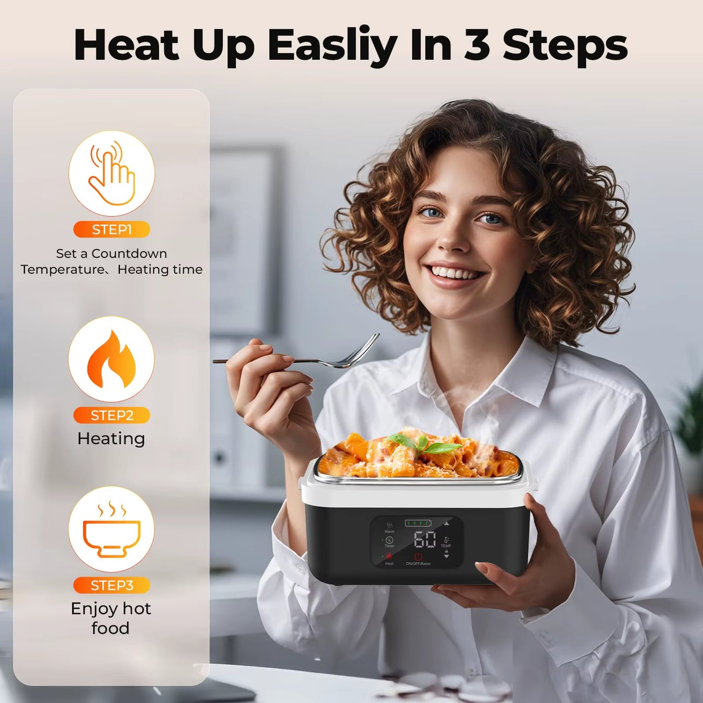 Wireless Electric Insulated Lunch Box 