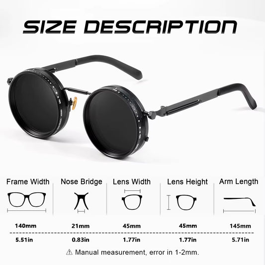  Adjustable Round Sunglasses