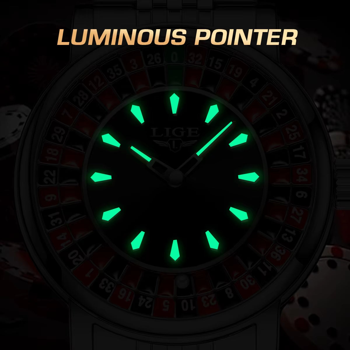 Fashion Men Watch Rotating  Roulette