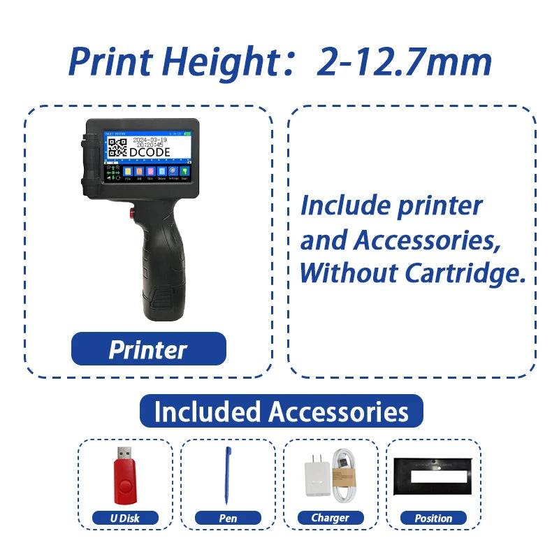 Portable Printers Handheld Inkjet Printer 