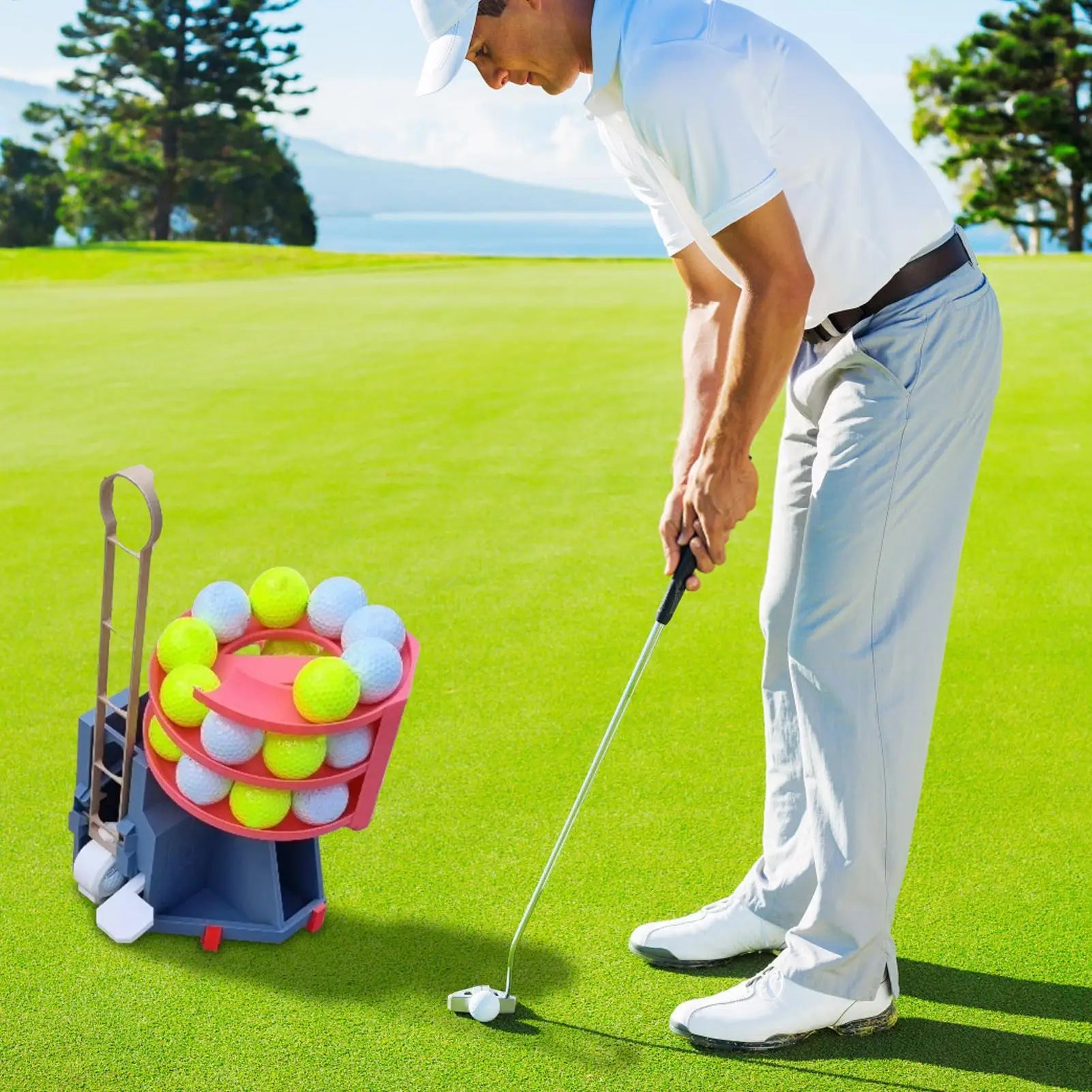 Golf Swing Training Launcher Dispenser 