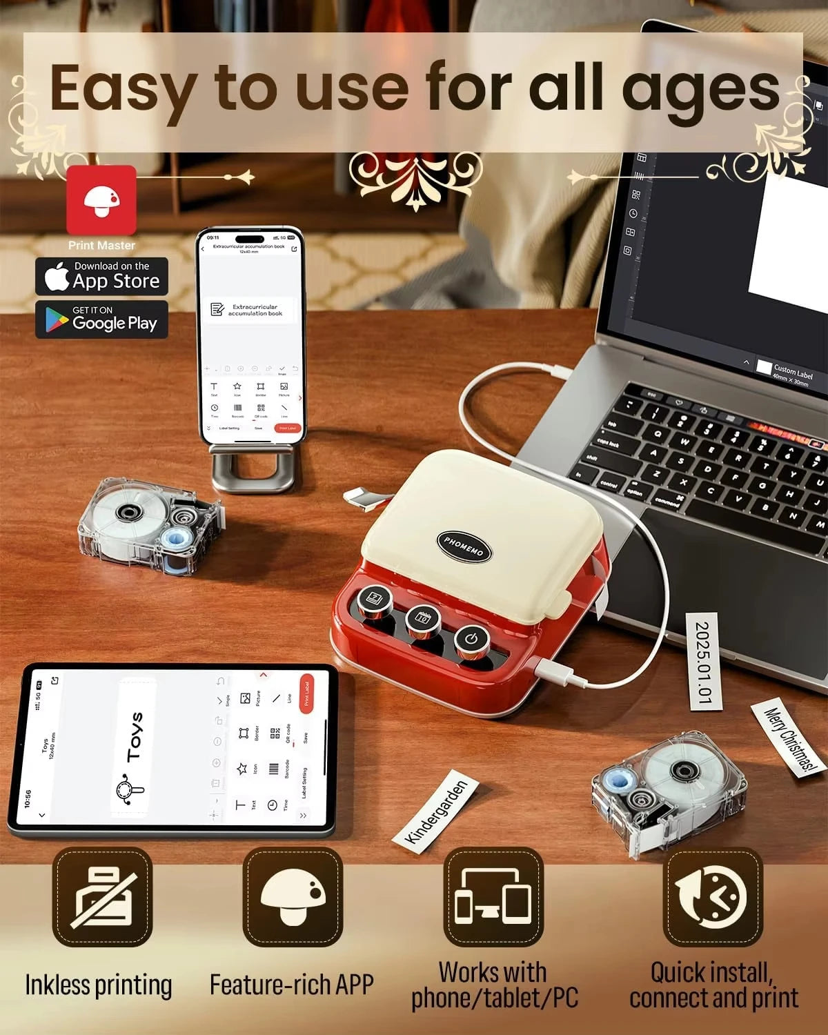 Phomemo P15 Label Printer 