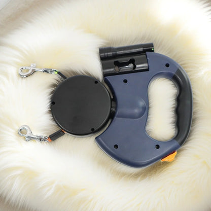 Retractable Dual Dog Leash 